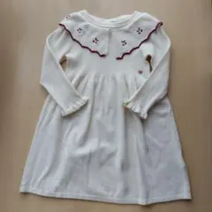 アプレレクール　襟刺繍　ニットワンシーズン　100cm