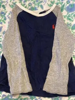 ポロ ラルフ・ローレン 長袖Tシャツ　ネイビー/グレー　12M 80cm