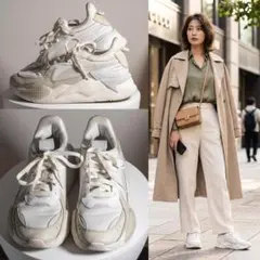 emmi×PUMA RS-X Soft ホワイト 23.5cm 厚底 スニーカー