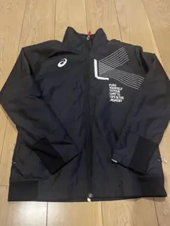asics ウォームアップウェア Mサイズ 黒