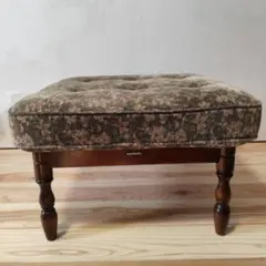 カリモク コロニアル オットマン karimoku レトロ花柄 オットマン