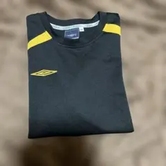 UMBRO サッカー長Tシャツ イエロー黒 140 美品 男前シャツ