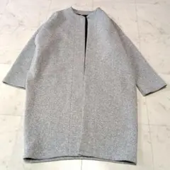 Audrey and John Wad ノーカラーロングコート Ｆ