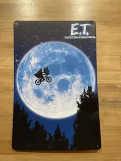 『ET』映画ポスター ブリキ看板　メタルサイン　レトロ　インテリア　飾り物
