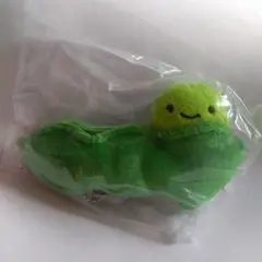 にっこりーノ　お野菜のぬいぐるみ4　えだまめ　とび出し　ガチャ