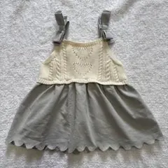 Petit main ニットワンピース 80