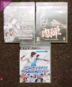 ●PS3ソフト PSMove対応 肉弾 ビッグスリー ガンシューティング他計3本