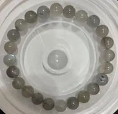 内包物ありラブラドライトブレスレット8㎜オーバー内径17㎝　②