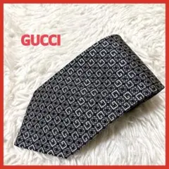 GUCCI GGパターン ネクタイ ネイビー