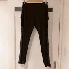 シーイン レギンス 裾絞りなし 無地 L 黒 ポリエステル トレーニング