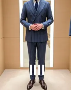 SUIT SELECT ダブルブレストスーツ　y4細身