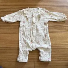 プチバトー　花柄ロンパース