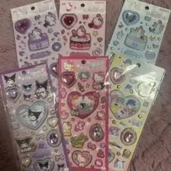 サンリオ　キラキラジュエルシール　6枚セット