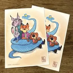 ズートピア2 映画入場特典 プレミアムアートボード　2枚セット