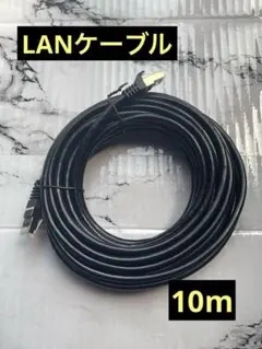 postta LANケーブル 黒 cat8 カテゴリー8 10m
