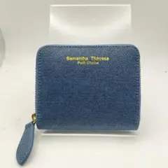未使用　サマンサタバサプチチョイス　折財布　財布　ミニウォレット　ネイビー