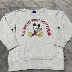 Disney ミッキー＆プルート トレーナー グレー