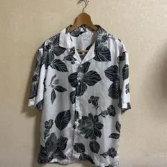 ZARA ザラ　花柄開襟アロハシャツ シルクタッチポリエステル　M lc25のサムネイル