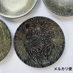 銘々皿 5枚　菊　漆器