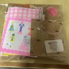 カラフルなイラストのメモ用紙セット　紙ものおすそ分け