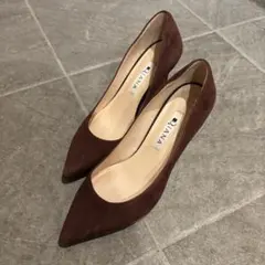 DIANA ダークブラウン ポインテッドトゥ ハイヒール