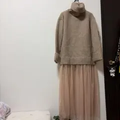 【お値下げ】TORRAZZO DONNAトラッツォドンナ ニットチュールスカートのサムネイル