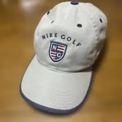 Nike Golf ベージュキャップ NGロゴ