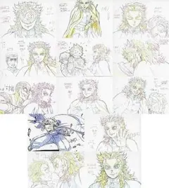 煉獄杏寿郎 原画　ポストカード　13枚セット　無限列車編　遊郭編