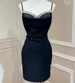 キャバクラドレス ブラックタイトドレス AngelR Jewels