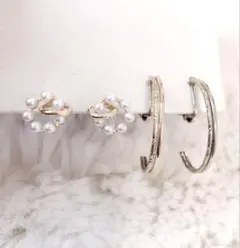 イヤリング　2点セット‼️