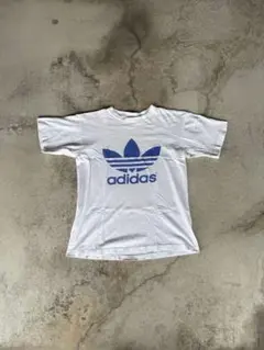 常田大希着用モデル 90s adidas Tシャツ USA製 両面ロゴ L 白青 - メルカリ