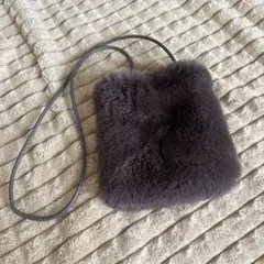 OPAQUE.CLIP ファー ショルダーバッグ