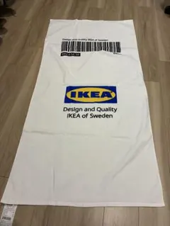 未使用 IKEA イケア バスタオル ホワイト ロゴ入りのサムネイル