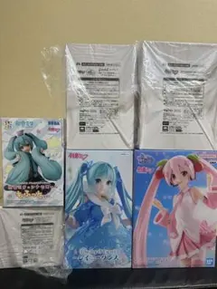 桜ミク　フィギュア　まとめ売り タイクレ限定品入り　6体 タイクレ限定 初音ミク 桜ミク プライズ フィギュア まとめ売り - メルカリ