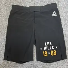 Reebok LES MILLS 1968 トレーニングショーツ L 黒