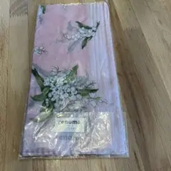 renoma 花柄 ハンカチ ピンク