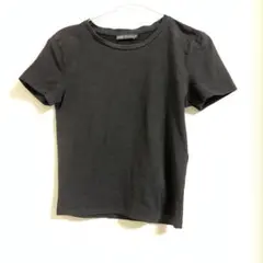 ZARA クルーネック 半袖 Tシャツ ブラック