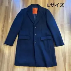 ROSSO ロッソ　メンズ　ネイビー チェスターコート　Ｌ