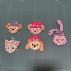 ダッフィ フレンズワッペン５枚