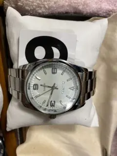 特別価格CHENXIシルバー クォーツ腕時計完動品電池交換済み35ミリ美品