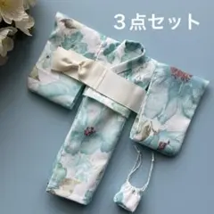 22cmドール服 浴衣3点セット〈水色 あじさい〉 - メルカリ