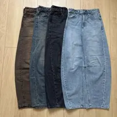 バレルレッグジーンズ標準丈 Sサイズ