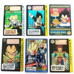 ドラゴンボール カードダス ベジータ&トランクス6枚セット/当時物90年～93年