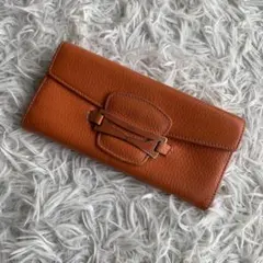 TOD'S トッズ レザー 長財布 オレンジ　ウォレット　レザーのサムネイル