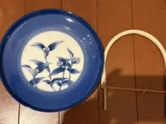 たち吉 つゆ草 手付鉢 皿 レトロ 未使用