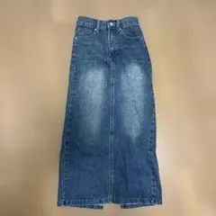 デニムタイトスカート スリット入り