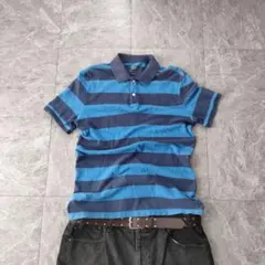 gap border polo shirt blue navy y2k　1のサムネイル