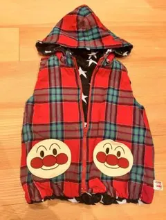 アンパンマン　ベスト　パーカー　リバーシブル