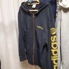 adidas NEO ネイビー フルジップパーカー Lサイズ