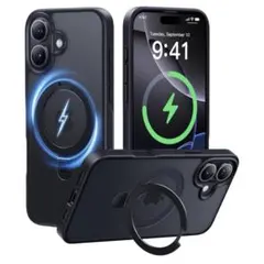 CASEKOO iPhone16Plusケース 米軍MIL MagicStand